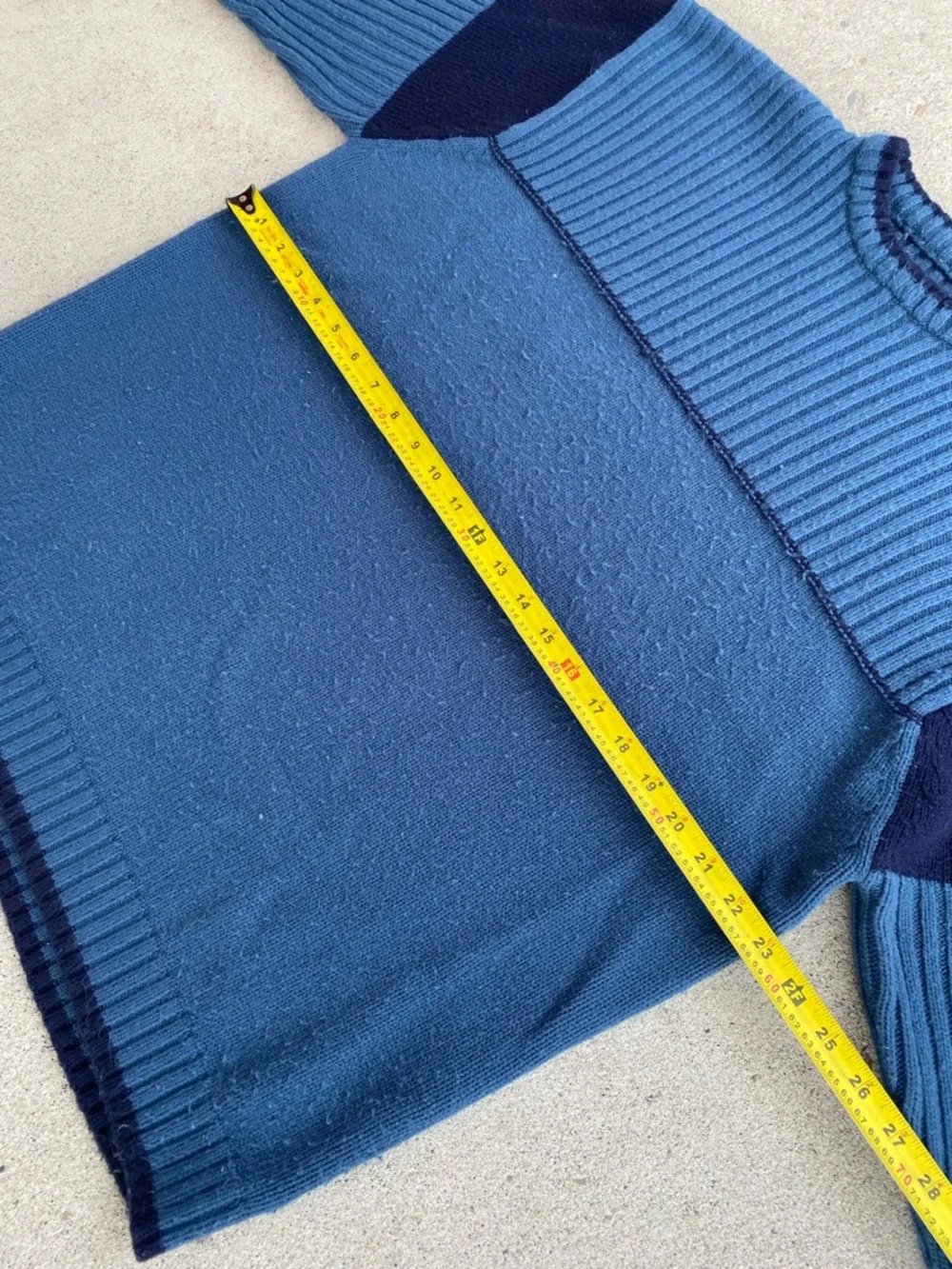 00s Vintage Blue Point Zero Striped Sweater - Picture 8 of 9